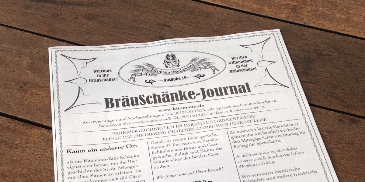 BräuSchänke-Journal (photo: Tim Kalbitzer)